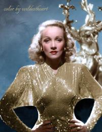 1930. Marlene Dietrich. Canutilhos prata